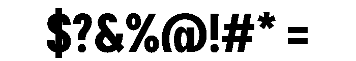 Delphia BoldCond Font OTHER CHARS