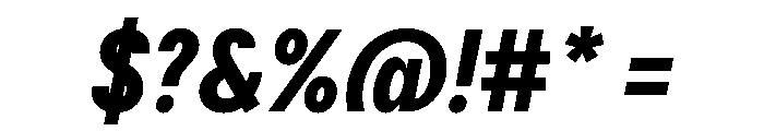Delphia BoldCondItalic Font OTHER CHARS