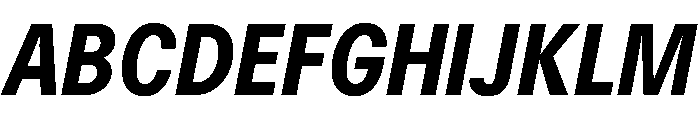 Delphia BoldCondItalic Font UPPERCASE