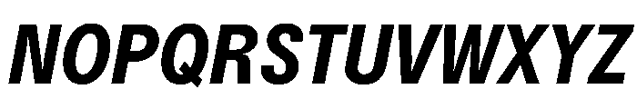 Delphia BoldCondItalic Font UPPERCASE