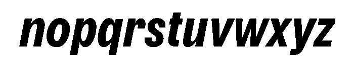 Delphia BoldCondItalic Font LOWERCASE