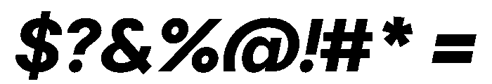 Delphia BoldWideItalic Font OTHER CHARS