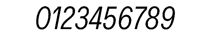 Delphia LightCondItalic Font OTHER CHARS