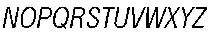 Delphia LightCondItalic Font UPPERCASE