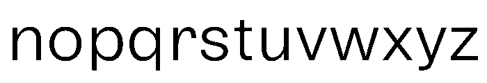 Delphia LightWide Font LOWERCASE