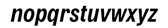 Delphia MediumCondItalic Font LOWERCASE