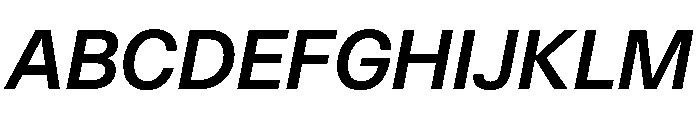 Delphia MediumItalic Font UPPERCASE