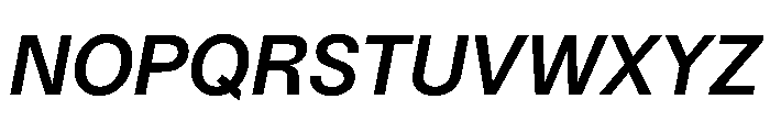 Delphia MediumItalic Font UPPERCASE