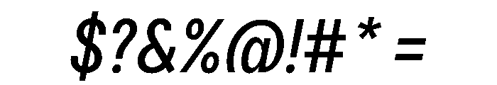 Delphia RegularCondItalic Font OTHER CHARS