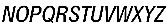 Delphia RegularCondItalic Font UPPERCASE