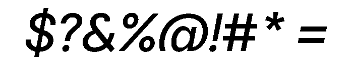 Delphia RegularItalic Font OTHER CHARS