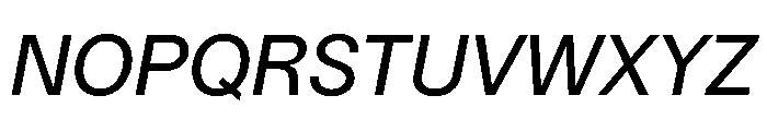 Delphia RegularItalic Font UPPERCASE