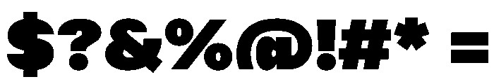 Delphia UltraBlackWide Font OTHER CHARS