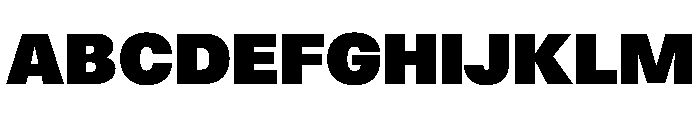 Delphia UltraBlackWide Font UPPERCASE