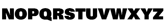 Delphia UltraBlackWide Font UPPERCASE