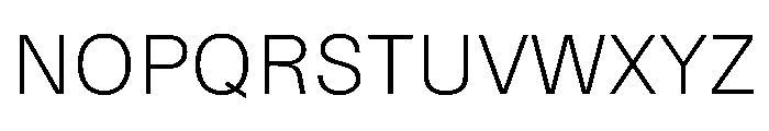 Delphia UltraLight Font UPPERCASE