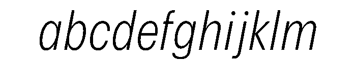 Delphia UltraLightCondItalic FONT