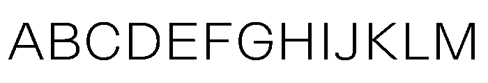 Delphia UltraLightWide Font UPPERCASE
