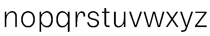 Delphia UltraLight Font LOWERCASE