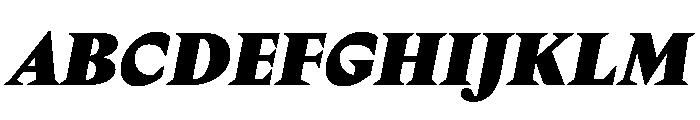 Delusse Black Italic Font UPPERCASE