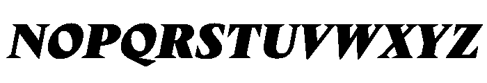 Delusse Black Italic Font UPPERCASE