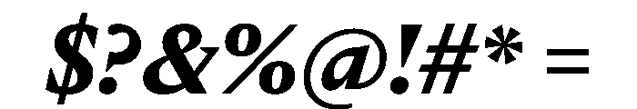 Delusse Bold Italic Font OTHER CHARS