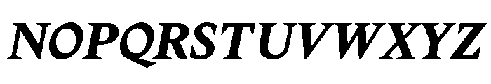 Delusse Bold Italic Font UPPERCASE