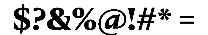 Delusse Bold Font OTHER CHARS