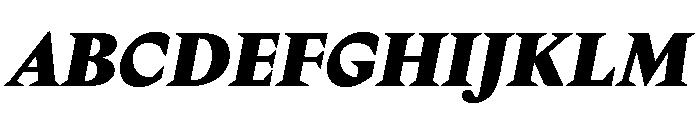 Delusse Extrabold Italic Font UPPERCASE