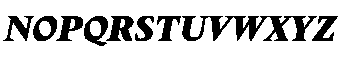 Delusse Extrabold Italic Font UPPERCASE