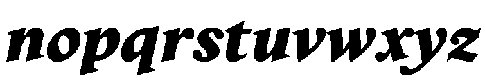Delusse Extrabold Italic Font LOWERCASE