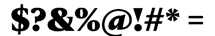 Delusse Extrabold Font OTHER CHARS