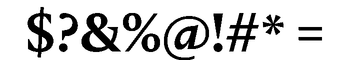 Delusse Medium Font OTHER CHARS