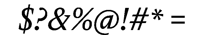 Delusse Regular Italic Font OTHER CHARS
