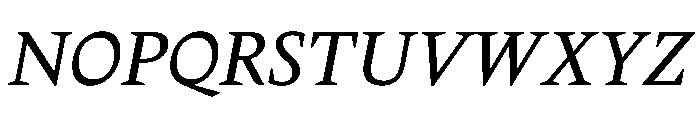 Delusse Regular Italic Font UPPERCASE
