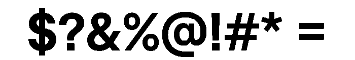 Denim TRIAL SemiBold Instance Font OTHER CHARS