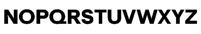 Denim TRIAL WDBold Instance Font UPPERCASE