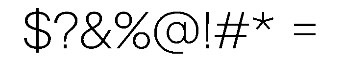 Denim TRIAL WDLight Instance Font OTHER CHARS