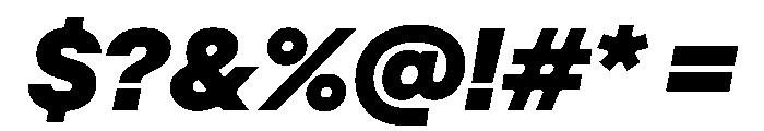 DenimINK TRIAL INKWDHeavyItalic Instance Font OTHER CHARS