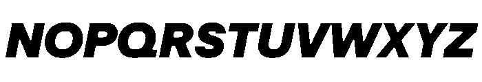 DenimINK TRIAL INKWDHeavyItalic Instance Font UPPERCASE