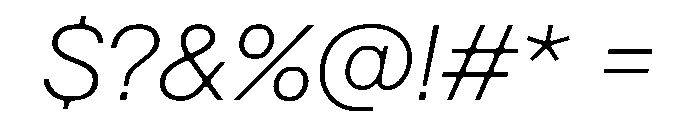 DenimINK TRIAL INKWDLightItalic Instance Font OTHER CHARS
