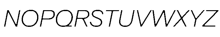 DenimINK TRIAL INKWDLightItalic Instance Font UPPERCASE