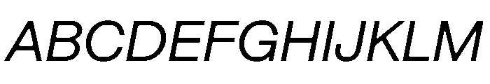 DenimINK TRIAL INKWDRegularItalic Instance Font UPPERCASE