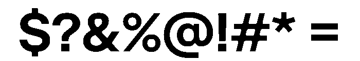 DenimINK TRIAL INKWDSemiBold Instance Font OTHER CHARS