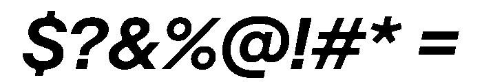 DenimINK TRIAL INKWDSemiBoldItalic Instance Font OTHER CHARS