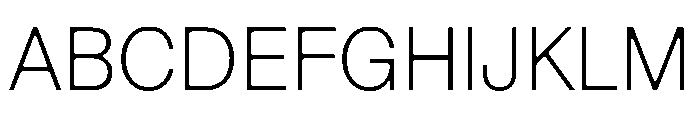 DenimINK TRIAL Light Instance Font UPPERCASE
