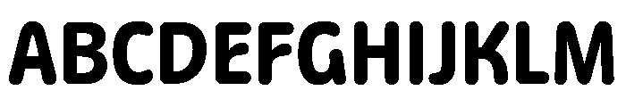 Detail Bold Instance Font UPPERCASE