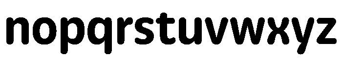 Detail Bold Font LOWERCASE