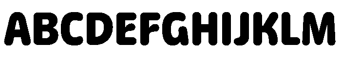 Detail ExtraBold Instance Font UPPERCASE