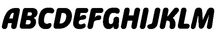 Detail ExtraBoldItalic Instance Font UPPERCASE